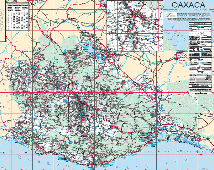 mappa di oaxaca