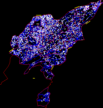 mapa do distrito de Magdalena Contreras; México DF