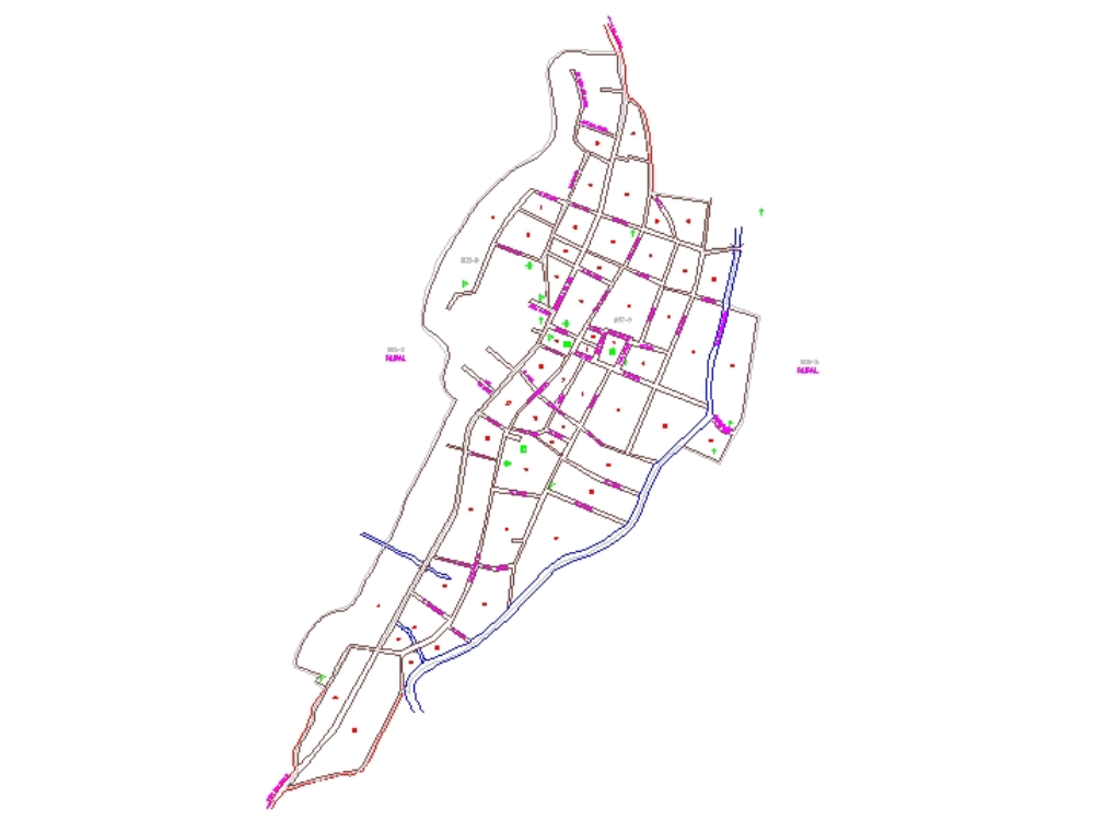 Plano Urbano Detallado de Tierra Blanca