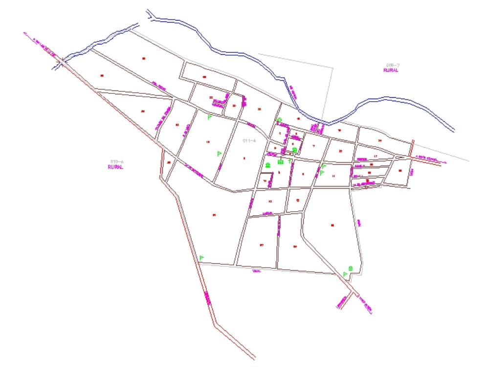 Plano Topografico de Zona Rural
