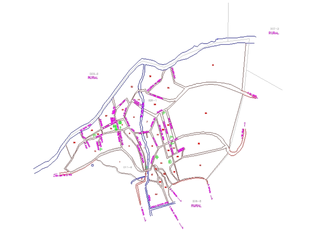 Plano Topografico Rural Detallado