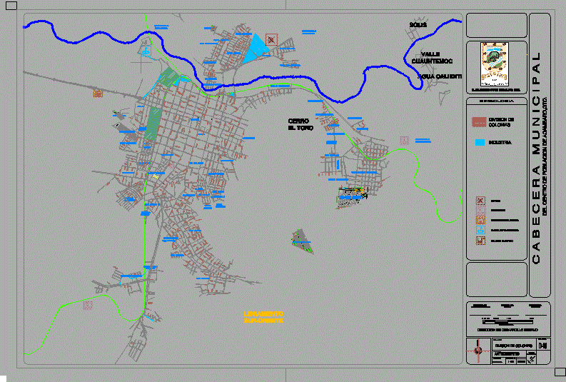Acambaro-Karte Karte