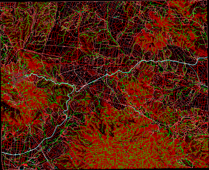 cap topographic chart; zac