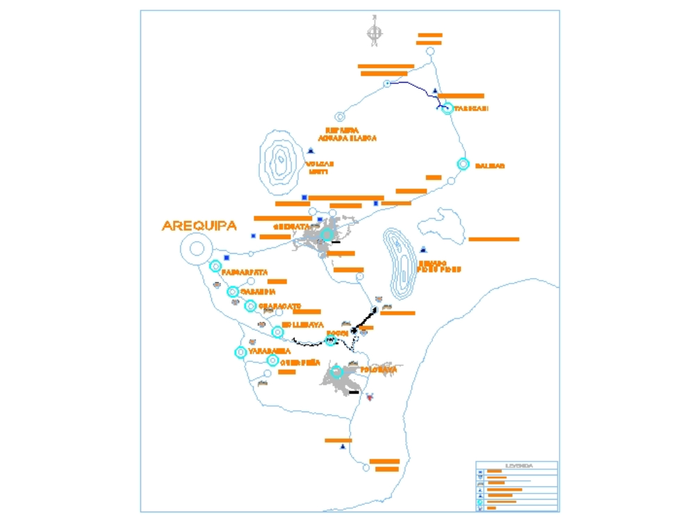 Mapa Esquematico de Arequipa