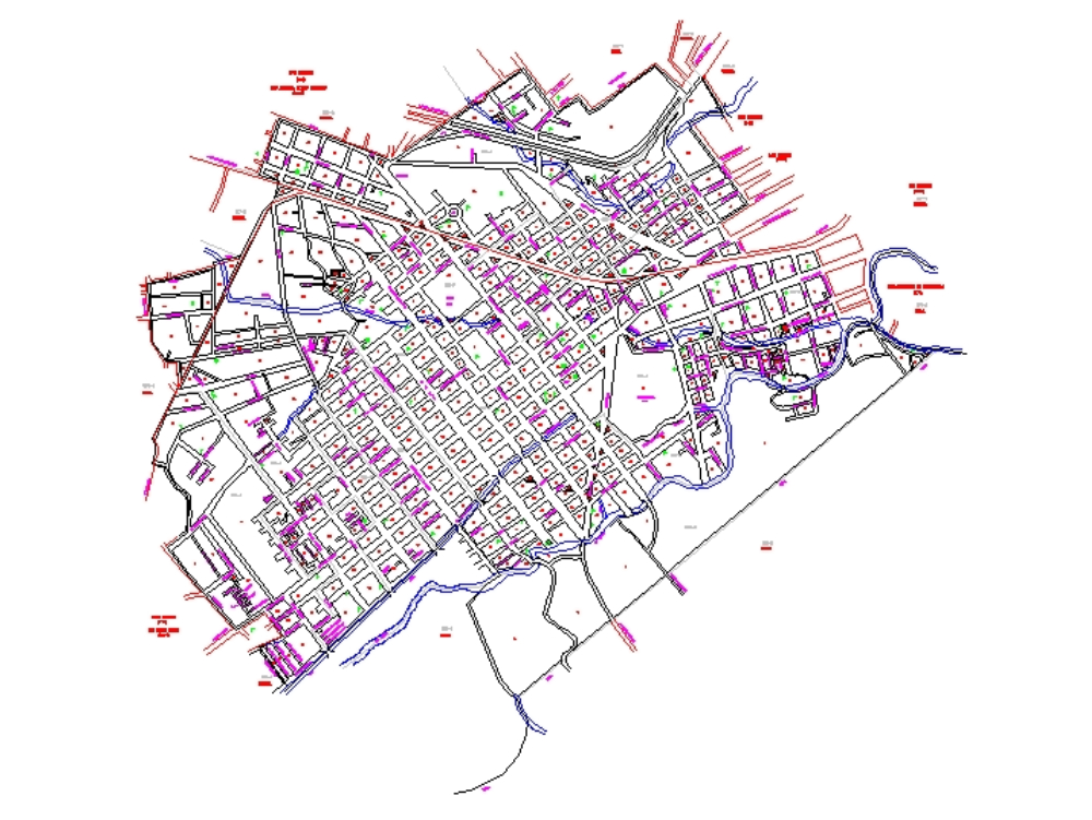 Plano Topografico de Ciudad Mendoza