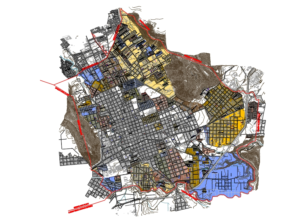 Plano Urbano Detallado de Orizaba