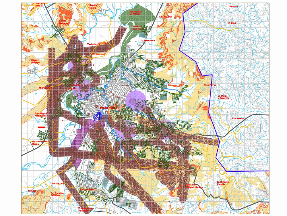 Mapa Urbano: Integracion de Geografia y Arquitectura