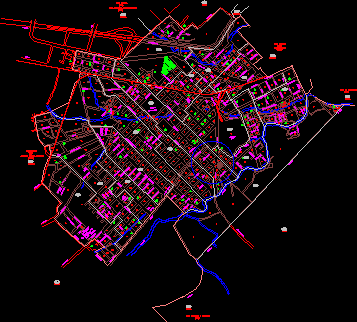 Plano de la ciudad de cd. mendoza; veracruz; mexico