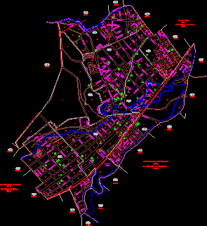 Plan de la ville de nogales ; veracruz; Mexique