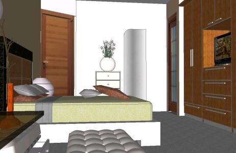 Dormitorio principal 3d skp