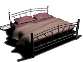 cama de casal 3d