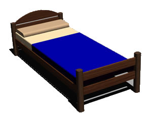 3d single bed