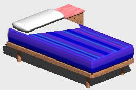 cama de solteiro 3D