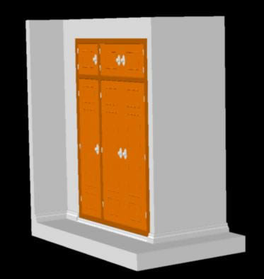 Built-in - closet door