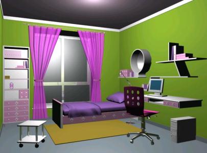 Bedroom for women - 3d