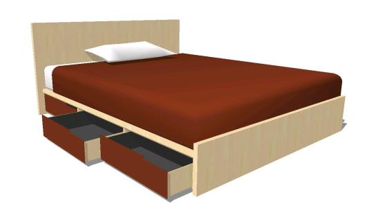 cama de dois lugares skp