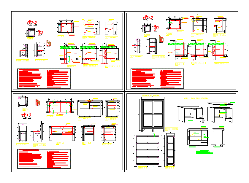 equipamentos e móveis