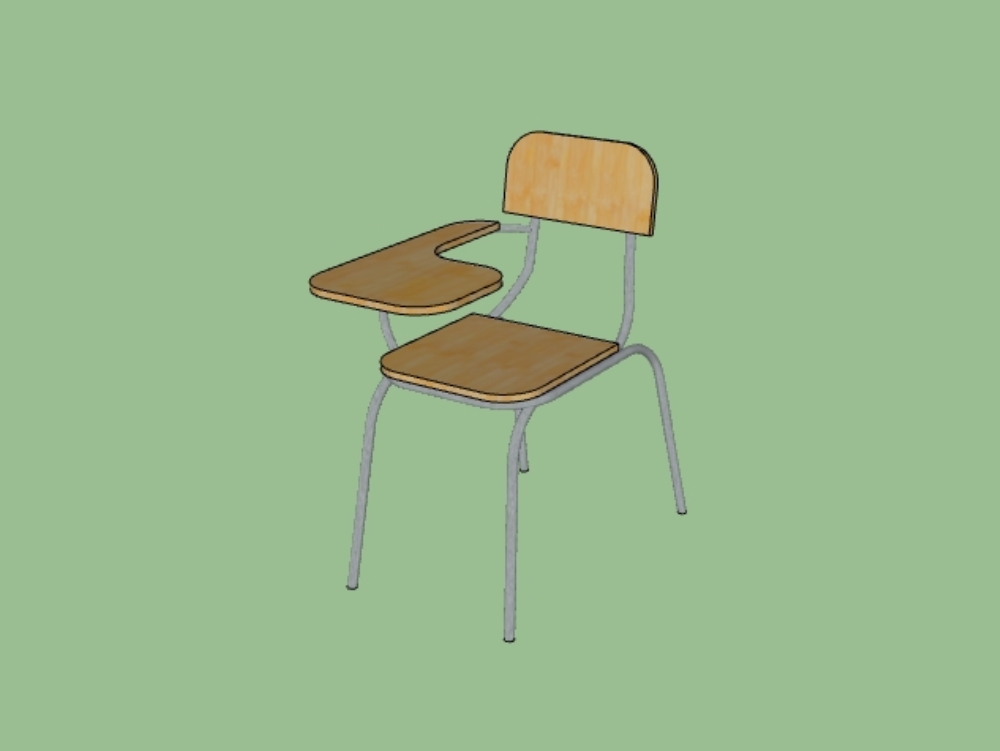 3d model of a desk