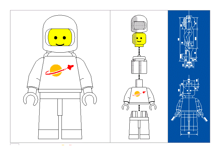 Lego clássico astronauta (1978)