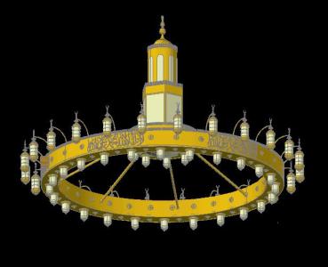 iluminação 3d de mesquitas