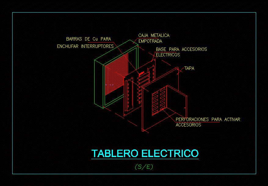 Isometrico tablero electrico