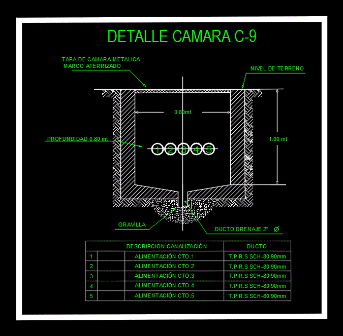 Detalle camara electrica