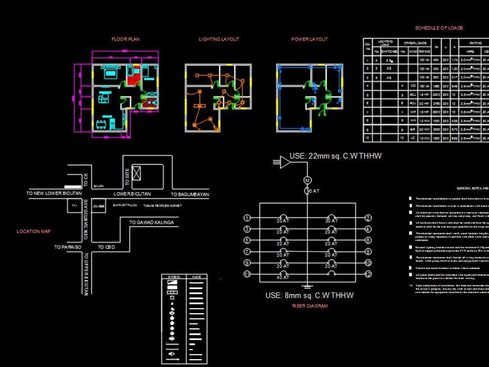 Electrical plan and light design