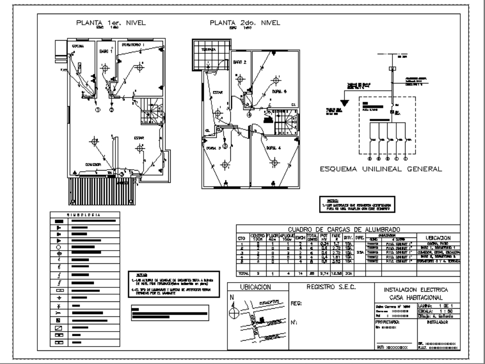 Country Residential Electrical Plan