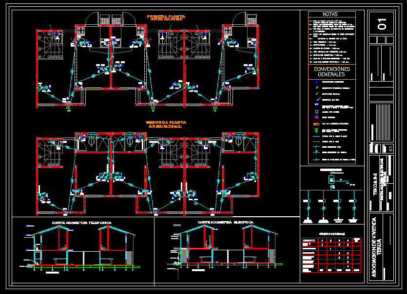 Casa tipo ; electrica