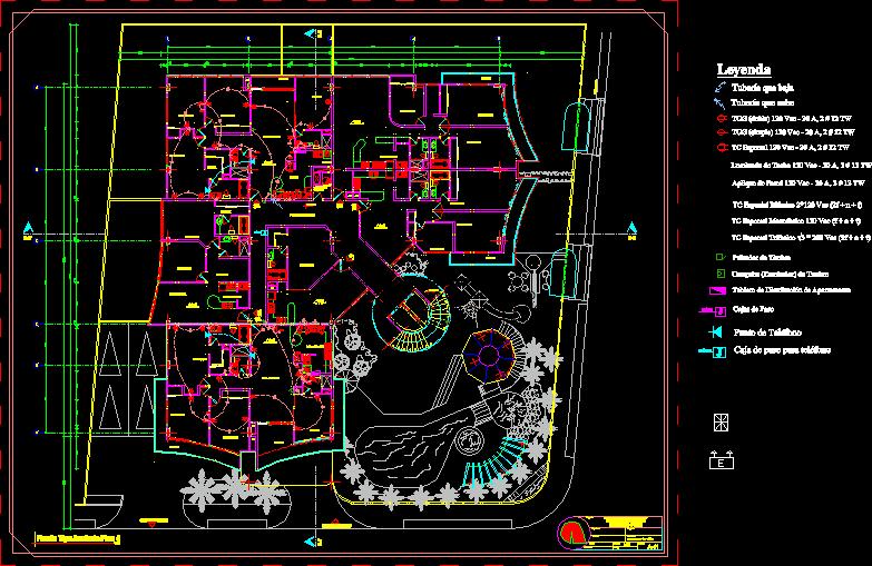 Planos electricos; american palace