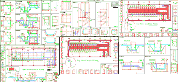 Diseno estructural de base de tranformadores y estructura de soporte de pit de cable