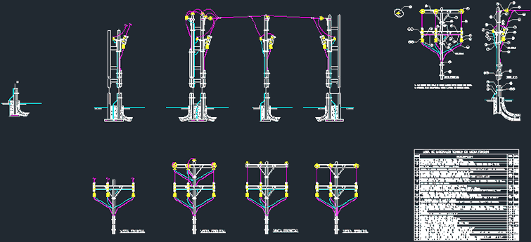 Tendido electrico en media tension 13;8kv