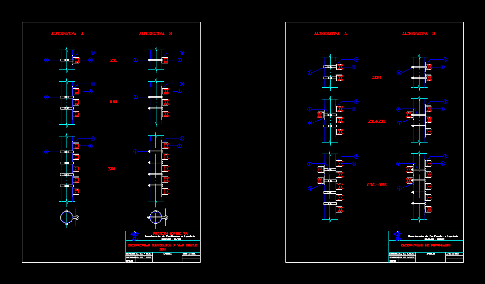 Estructuras aereas en baja tension