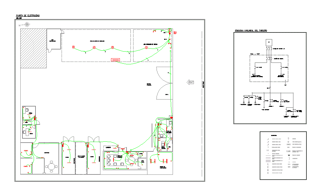 Plano electrico bodega