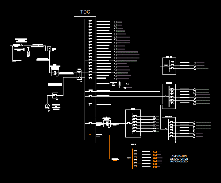 Diagrama unifilar de planta de plasticos