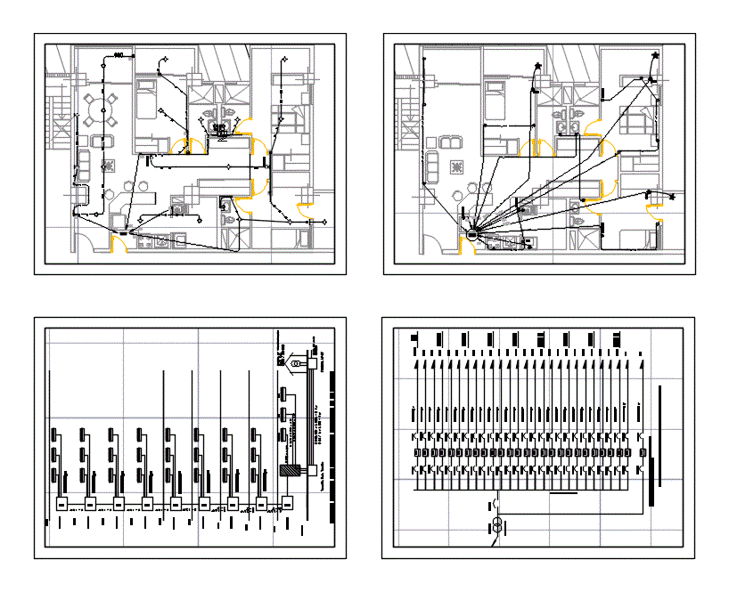 Plano de electricidad vivienda multifamiliar