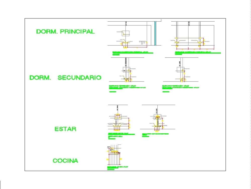 Single-family electrical diagrams
