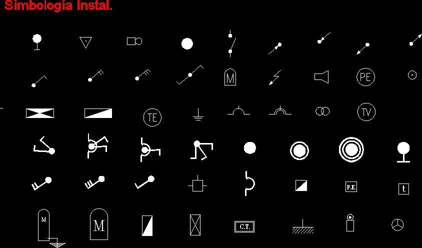 Home electrical symbols