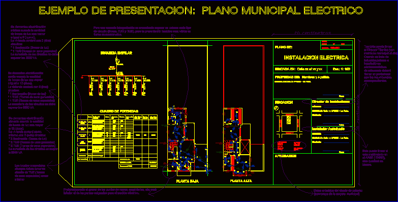 Ejemplo plano municipal electrico