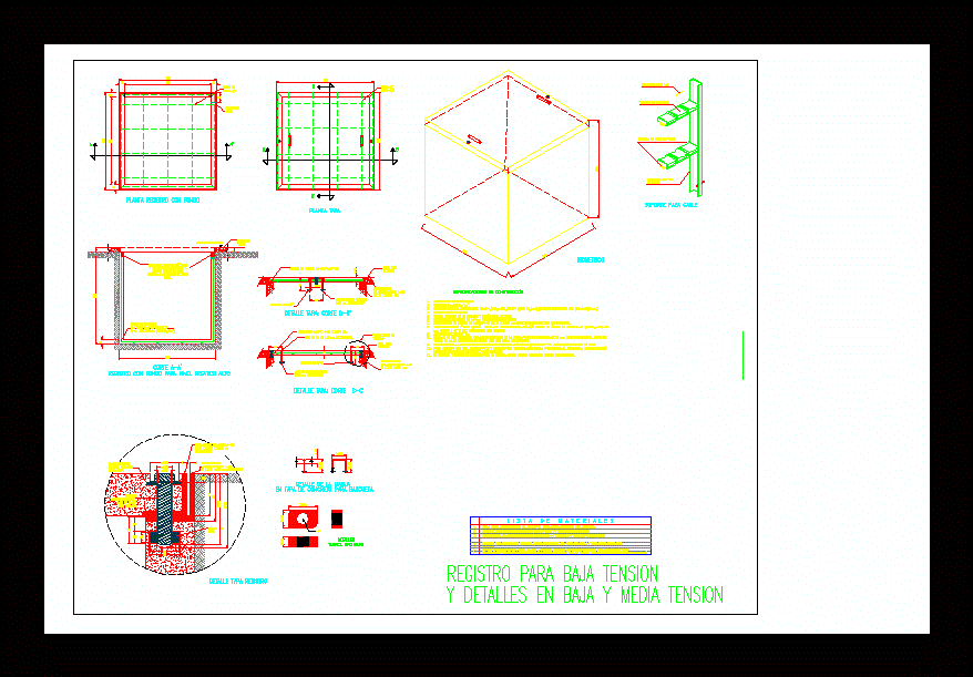 Bloques de registros tipo pozo