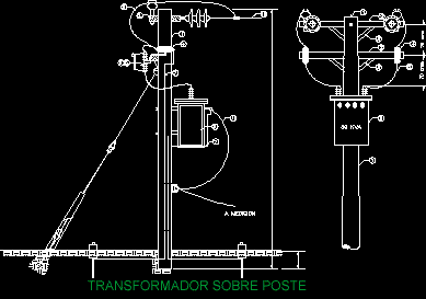 Transformador sobre poste