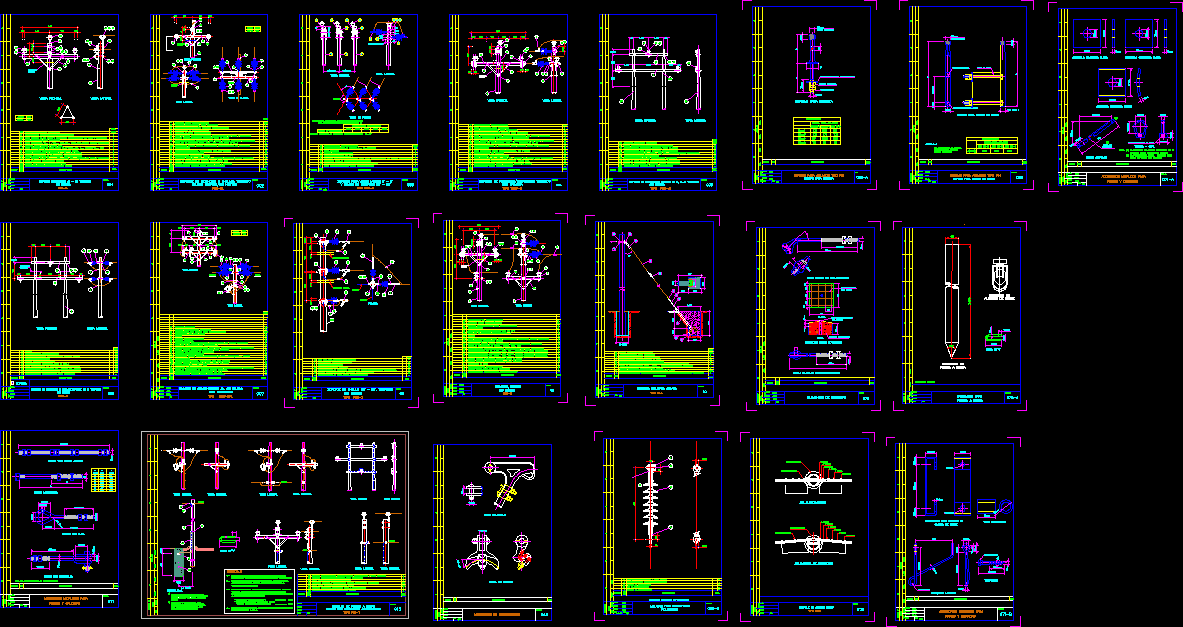 Detalles de tendidos electricos