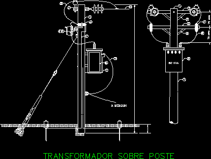 Transformador sobre poste