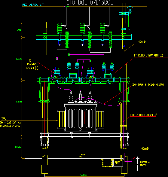 Transformador 440-227v