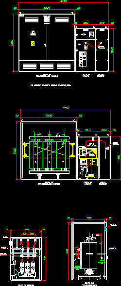 Detalle de s.e 1000kva - transformador