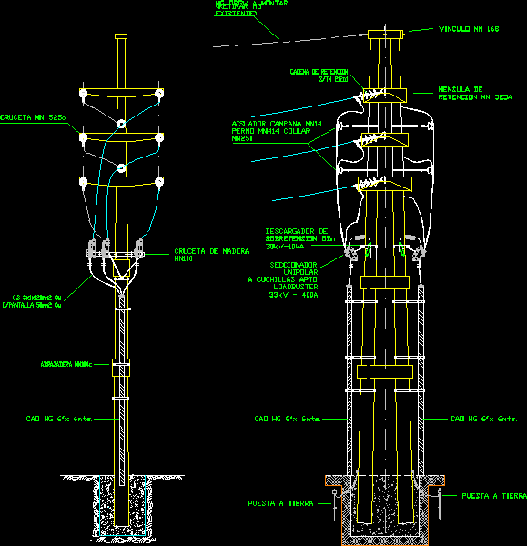 Montaje estructura 33 kv