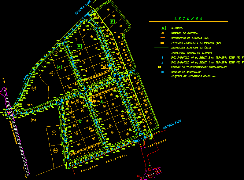 Planta alumbrado poligono