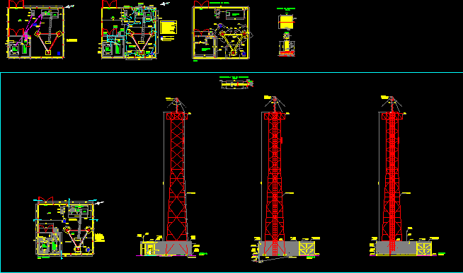 Torre autosoportada 24m tipo greenfield