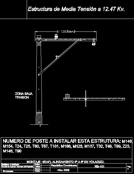 Estructura de media tension