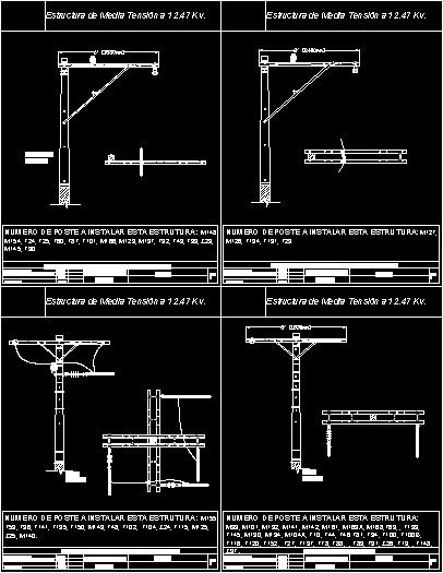 Estructura de media tension